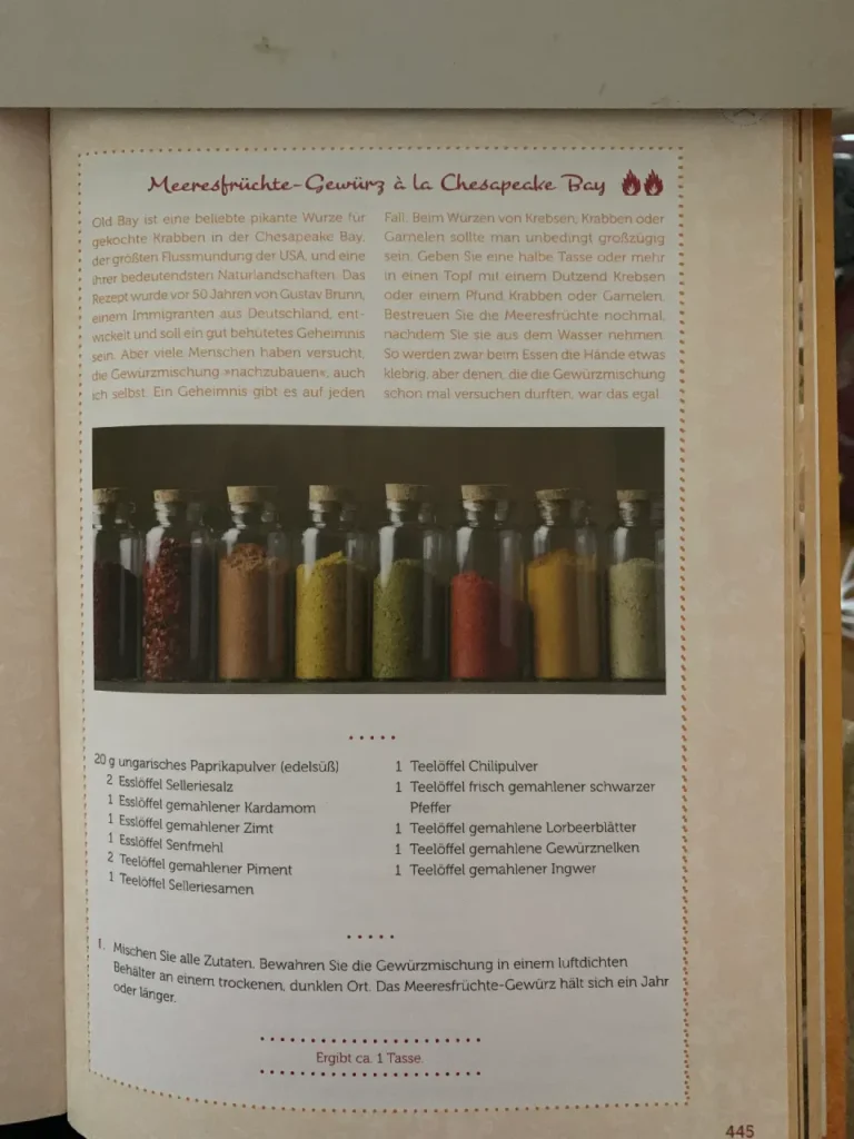 Meeresfrüchte Gewürze