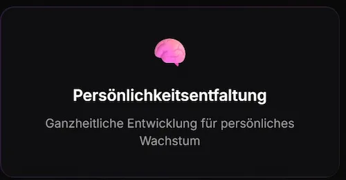Persönlichkeitsentfaltung